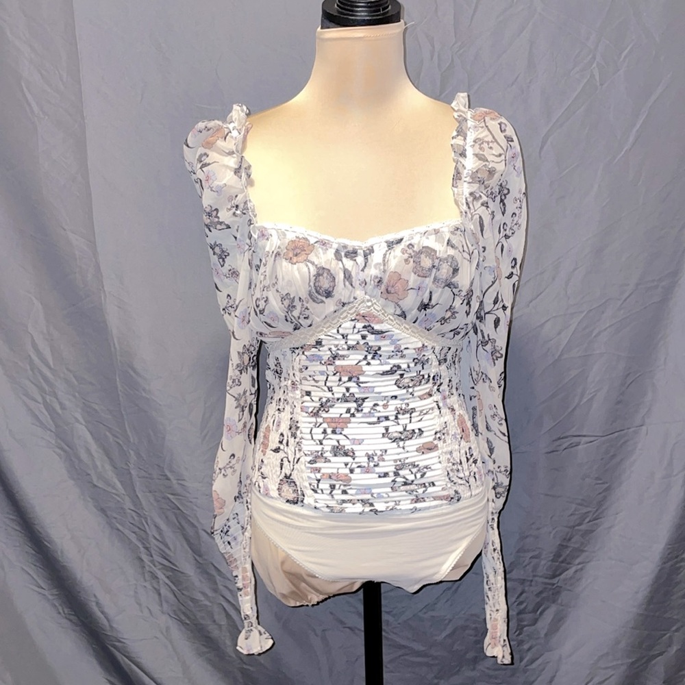 Intimately Free People floral bodysuit Small